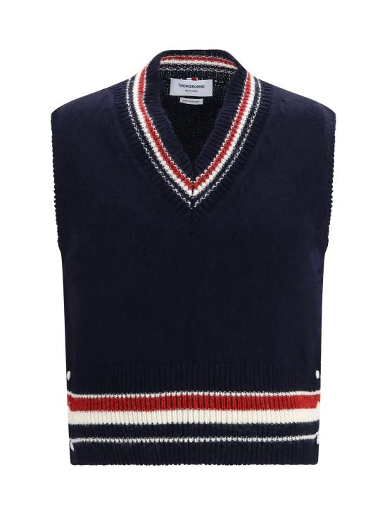 26FW 톰브라운 베스트 MKV097A Y1506 415 NAVY DOM
