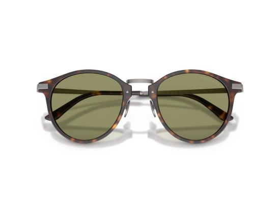 26FW 조르지오 아르마니 선글라스 호피무늬 0Ar8250 아세테이트 메탈 원형 - GIORGIO ARMANI