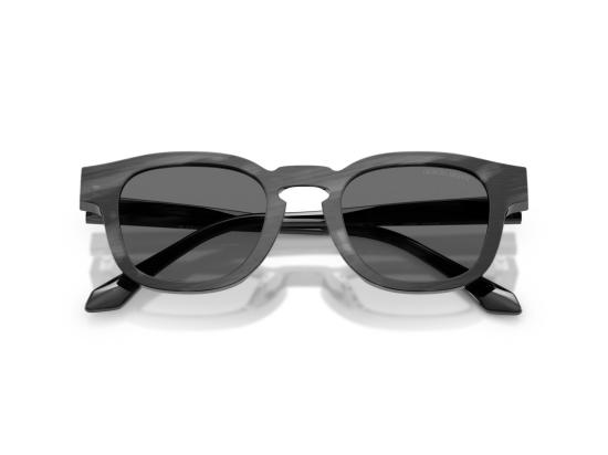 26FW 조르지오 아르마니 선글라스 0Ar8254u 마블 아세테이트 스퀘어 - GIORGIO ARMANI