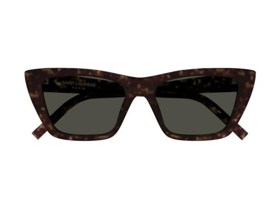 26FW 생로랑 선글라스 SL 276 마이카 호피무늬 아세테이트 오버사이즈 스퀘어 - SAINT LAURENT