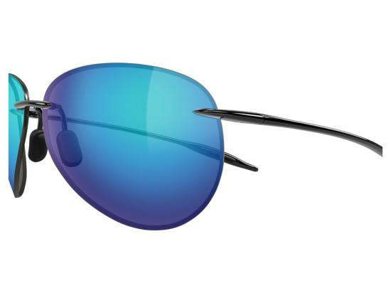 26SS 마우이짐 선글라스 블루 Mj0421s 미러 그라데이션 무테 물방울 - MAUI JIM