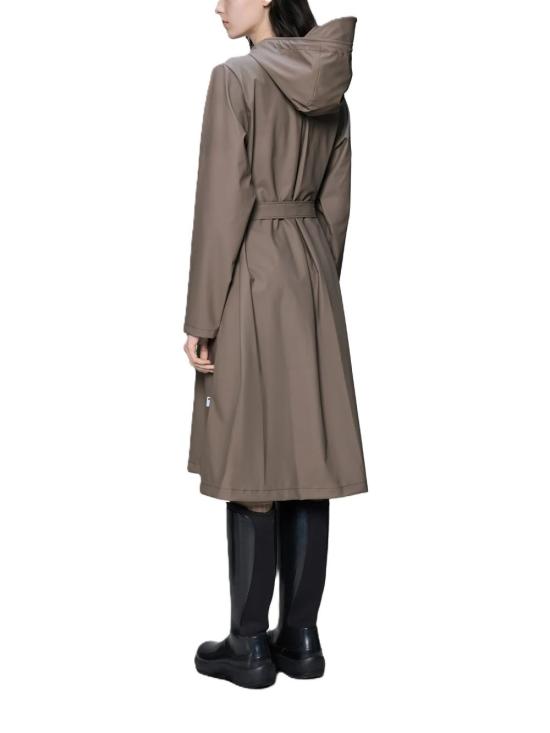 26FW 레인스 A라인 롱거 자켓 12040CINDER Beige - RAINS