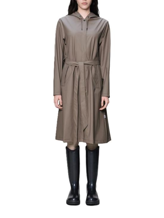26FW 레인스 A라인 롱거 자켓 12040CINDER Beige - RAINS