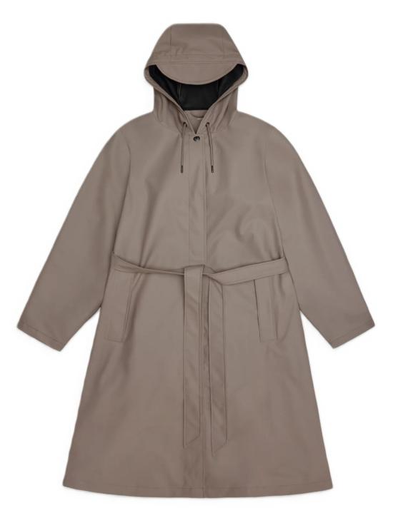 26FW 레인스 A라인 롱거 자켓 12040CINDER Beige
