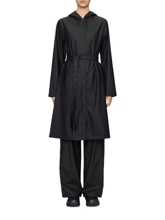 26FW 레인스 A라인 롱거 자켓 12040BLACK - RAINS