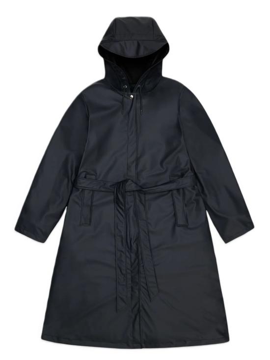 26FW 레인스 A라인 롱거 자켓 12040BLACK