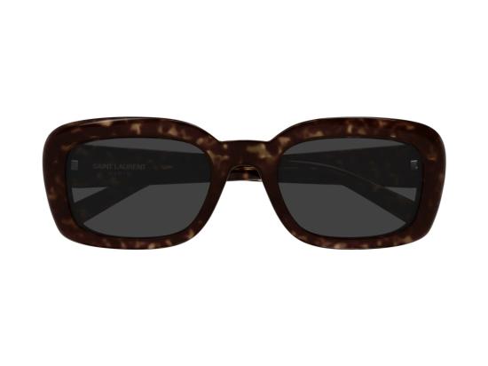 26FW 생로랑 선글라스 SL M130 메탈릭 호피무늬 아세테이트 오버사이즈 - SAINT LAURENT
