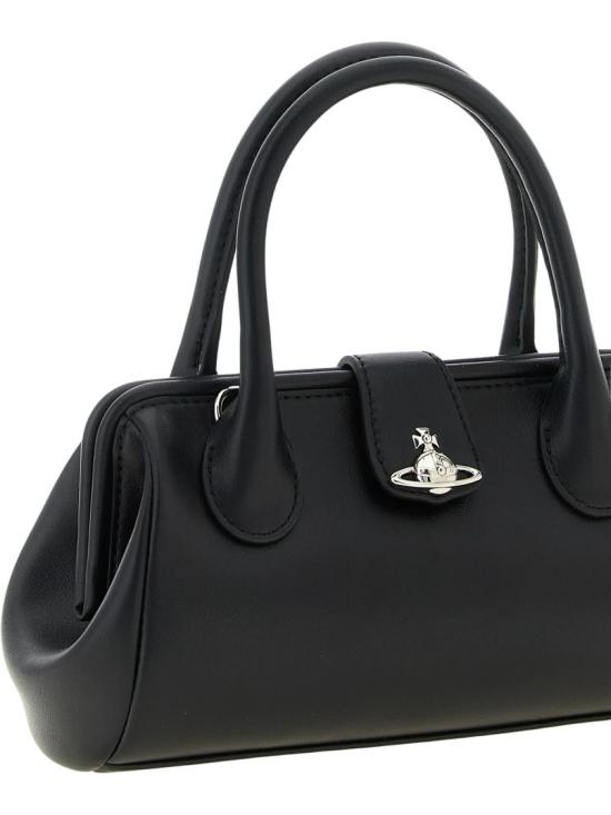 26FW 비비안웨스트우드 파멜라 ORB 플레이트 토트백 5801000PWS0026N401 Black - VIVIENNE WESTWOOD