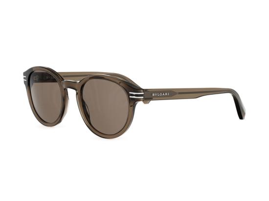26SS 불가리 선글라스 반투명 브라운 Bv40028i 실버 액센트 아세테이트 - BVLGARI