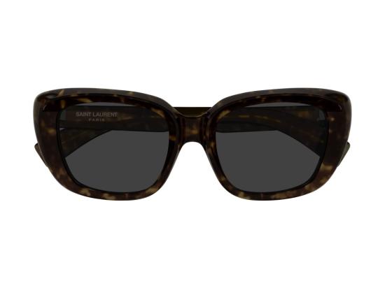 26FW 생로랑 선글라스 SL 857 볼드 호피무늬 오버사이즈 스퀘어 - SAINT LAURENT