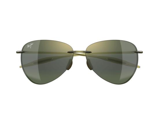 26SS 마우이짐 선글라스 그린 Mj0421s 그라데이션 무테 에비에이터 - MAUI JIM