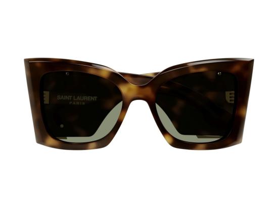 26FW 생로랑 선글라스 골드 SL M119 블레이즈 토터스쉘 아세테이트 오버사이즈 스퀘어 - SAINT LAURENT