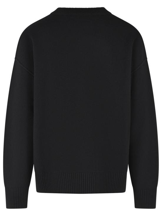 26FW 아미 빅 하트 울 크루넥 스웨터 UKS838 018009 Black - AMI