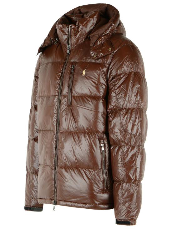 26FW 폴로 랄프로렌 고햄 글로시 다운 자켓 710968281500 Brown - POLO RALPH LAUREN