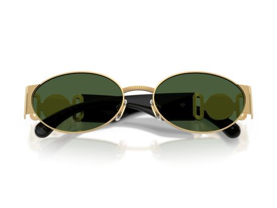 26FW 베르사체 선글라스 골드 0Ve2299 메탈 라운드 - VERSACE