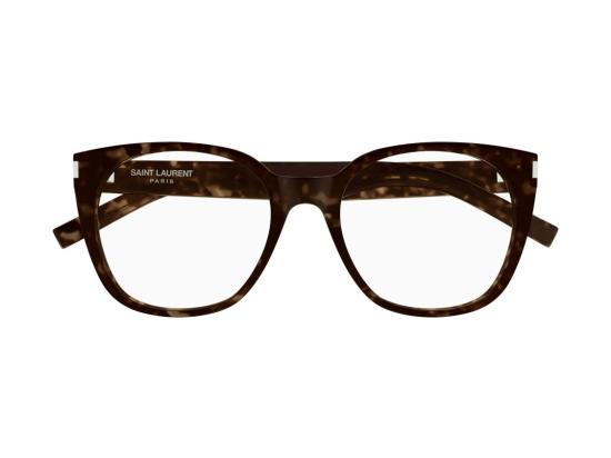 26FW 생로랑 선글라스 실버 SL 897 호피무늬 오버사이즈 원형 안경 - SAINT LAURENT