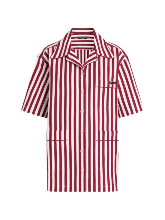 26SS 돌체앤가바나 스트라이프 코튼 셔츠 F5U29TFR527S8052 Red