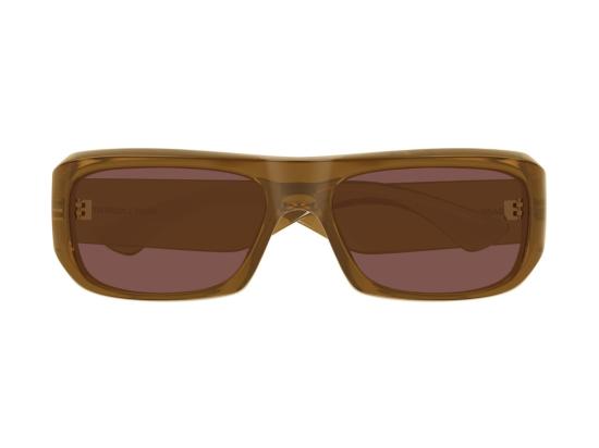 26FW 생로랑 선글라스 앰버 SL 869 볼드 오버사이즈 스퀘어 - SAINT LAURENT