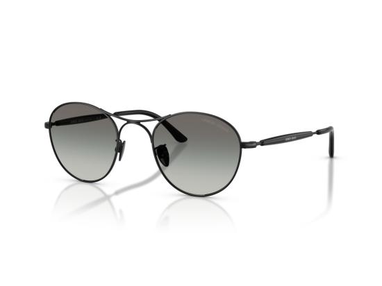 26FW 조르지오 아르마니 선글라스 0Ar6177 더블 브릿지 스틸 라운드 - GIORGIO ARMANI