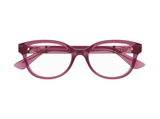 26SS 구찌 선글라스 플럼 GG1115O 골드 반투명 캣아이 안경 - GUCCI