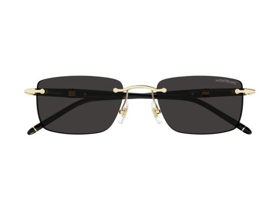 26SS 몽블랑 선글라스 골드 MB0344S 테 없는 사각 - MONTBLANC
