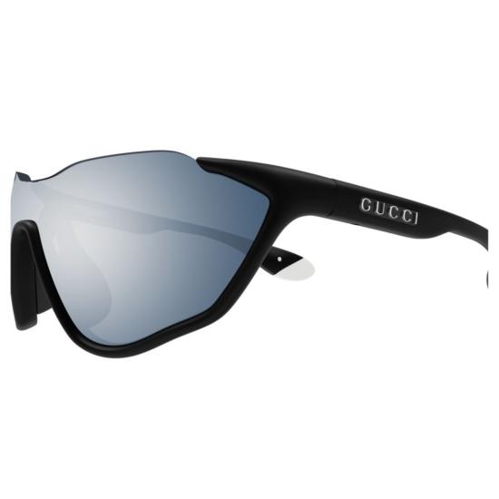 26FW 구찌 선글라스 블랙 GG2018S 랩어라운드 플라스틱 - GUCCI