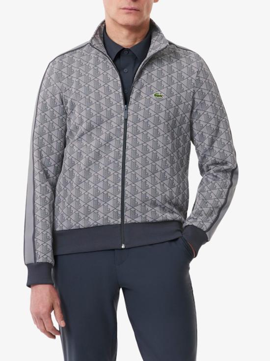 26FW 라코스테 모노그램 집업 스웨트셔츠 SH136841I Grey - LACOSTE