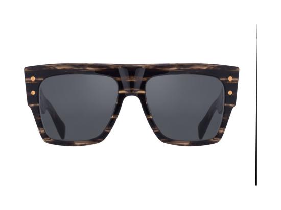 26SS 발망 선글라스 B - I 호피무늬 오버사이즈 스퀘어