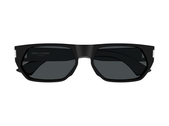 26FW 생로랑 선글라스 블랙 SL 898 글로시 아세테이트 볼드 오버사이즈 스퀘어 - SAINT LAURENT