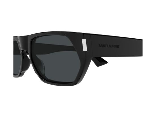 26FW 생로랑 선글라스 블랙 SL 898 글로시 아세테이트 볼드 오버사이즈 스퀘어 - SAINT LAURENT