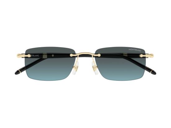 26SS 몽블랑 선글라스 골드 블루 MB0344S 그라데이션 무테 - MONTBLANC
