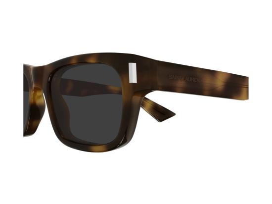 26FW 생로랑 선글라스 SL 83 메탈릭 호피무늬 아세테이트 스퀘어 - SAINT LAURENT