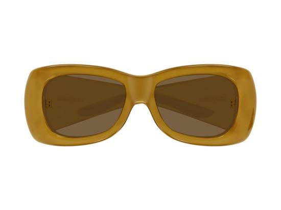 26FW 생로랑 선글라스 앰버 SL 901 하울 글로시 오버사이즈 스퀘어 - SAINT LAURENT