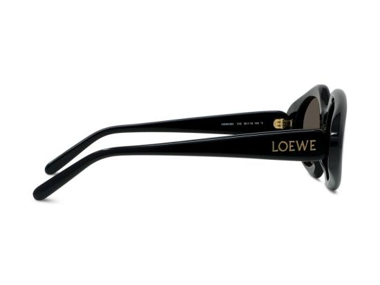 26SS 로에베 선글라스 글로시 블랙 Lw40185i 오버사이즈 삼각 - LOEWE