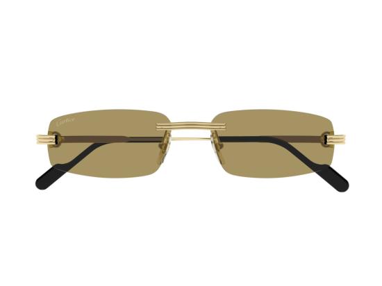 26FW 까르띠에 선글라스 골드 Ct0535s 무테 직사각형 - CARTIER