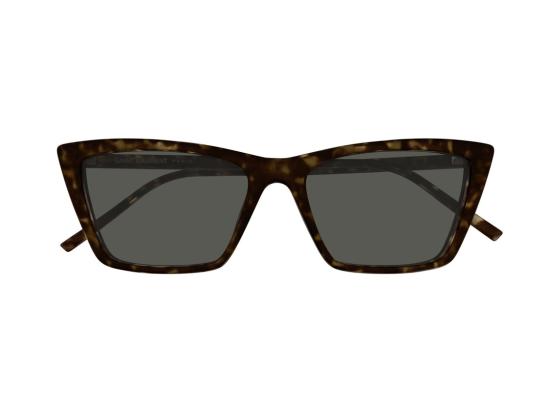 26FW 생로랑 선글라스 SL 737 마이카 씬 토터스쉘 아세테이트 오버사이즈 스퀘어 - SAINT LAURENT
