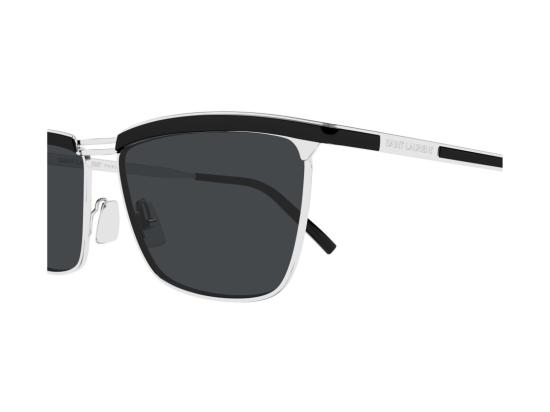 26FW 생로랑 선글라스 실버 SL 795 조 메탈 직사각형 - SAINT LAURENT