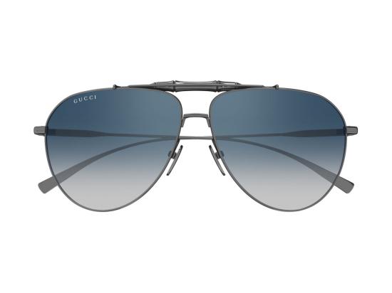 26FW 구찌 선글라스 블루 GG2064S 그라데이션 더블 브릿지 에비에이터 - GUCCI