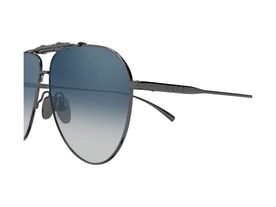 26FW 구찌 선글라스 블루 GG2064S 그라데이션 더블 브릿지 에비에이터 - GUCCI
