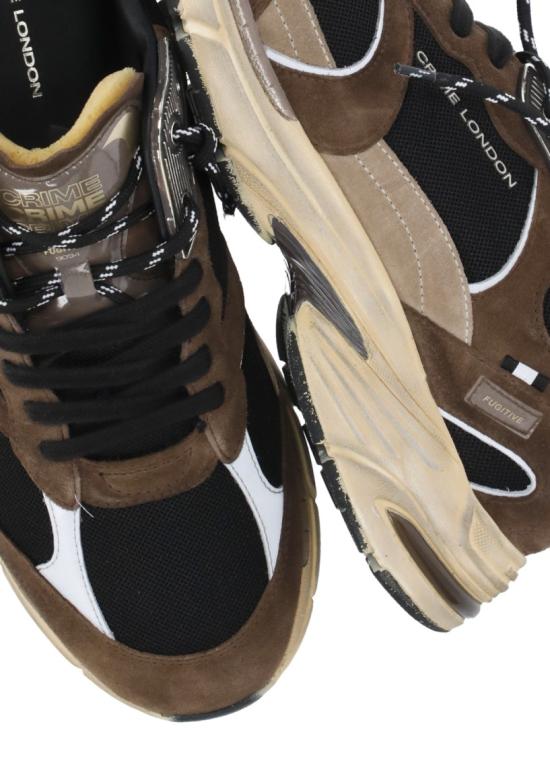 26FW 크라임런던 스니커즈 10401AA9 31FUGITIVE 9094CEMENT Brown - CRIME LONDON