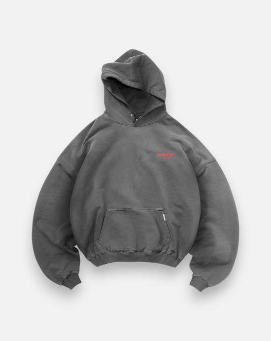  리프레젠트 후드 티셔츠 OCM41113 02 WASHED BLACK