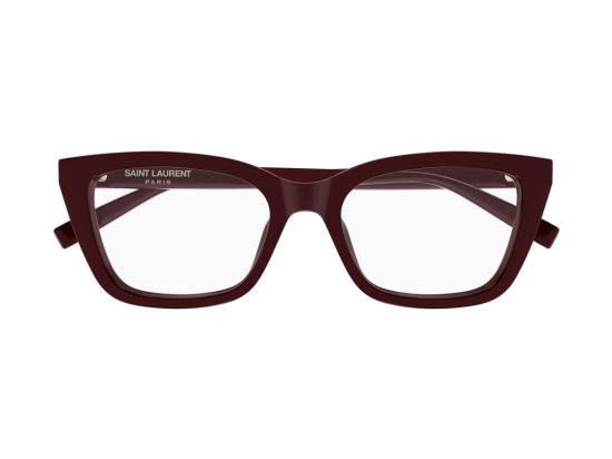 26FW 생로랑 선글라스 버건디 SL 911 글로시 아세테이트 오버사이즈 스퀘어 - SAINT LAURENT