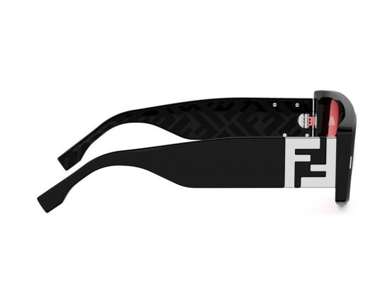 26SS 펜디 선글라스 블랙 Fe40214u 오버사이즈 스퀘어 아세테이트 - FENDI