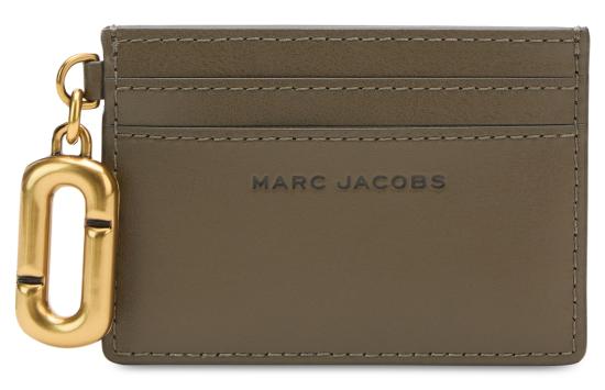  마크제이콥스 지갑 마크 제이콥스 J 마크 가죽 카드 홀더 포레스트 - MARC JACOBS
