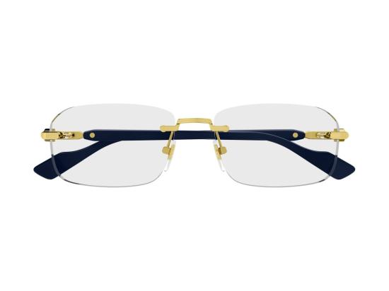 26FW 구찌 선글라스 골드 GG1221O 메탈 무테 직사각형 안경 - GUCCI