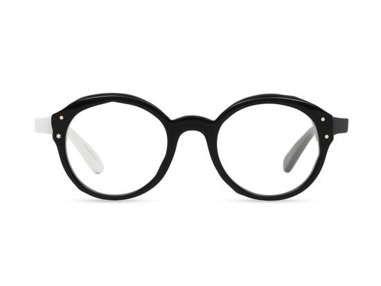 26SS 마사히로 마루야마 안경 블랙/화이트 MM-0112 원형 안경