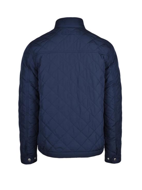 25FW 간트 자켓 보온 패딩 처리된 짙은 파란색 퀼팅 방풍 코트 - GANT