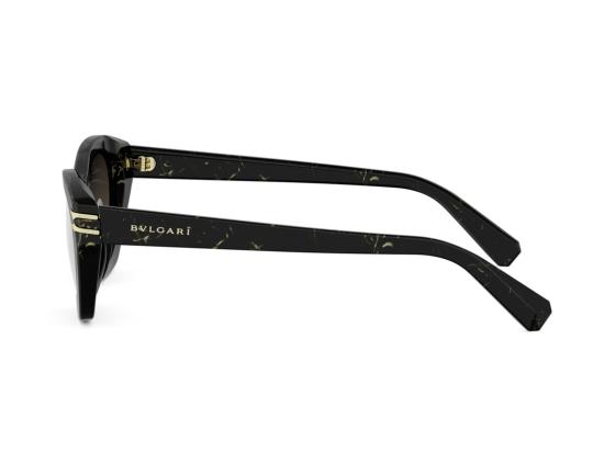 26SS 불가리 선글라스 블랙 Bv40099i 오버사이즈 그라데이션 캣아이 - BVLGARI
