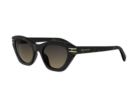 26SS 불가리 선글라스 블랙 Bv40099i 오버사이즈 그라데이션 캣아이 - BVLGARI
