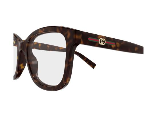 26FW 구찌 선글라스 골드 GG2104O 호피무늬 오버사이즈 스퀘어 안경 - GUCCI